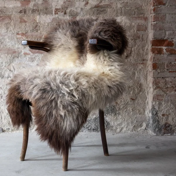 Blue texel sheepskin rug; House of Otoko