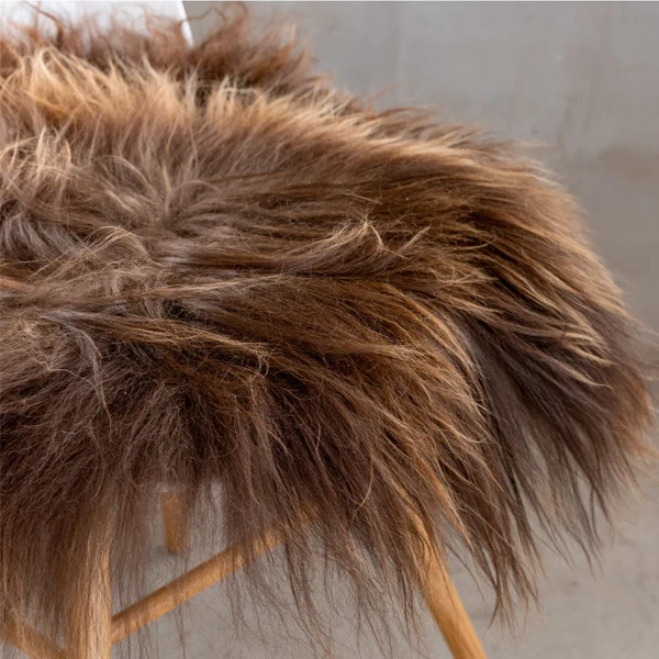 Icelandic Sheepskin Chair Pad - natural brown - Image 2