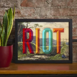 Ink & Drop - RIOT 30 x 40 matte art