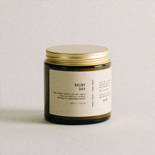 Rainy Day scent Premium Soy Candle -andyourstories - House of Otoko